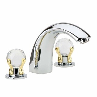 Chrome single handle bathroom faucet